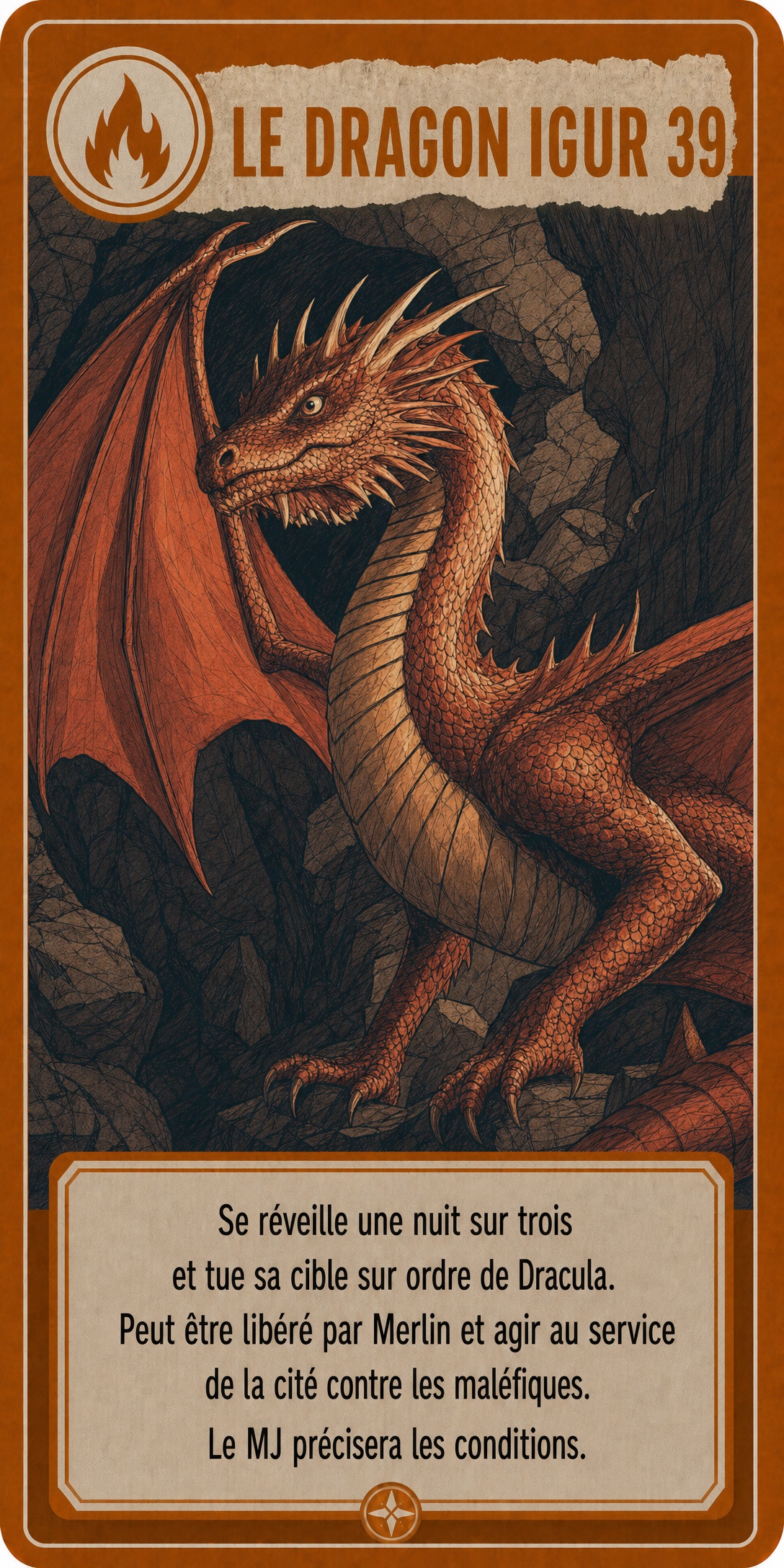 Carte Le Dragon Igur — ennemi